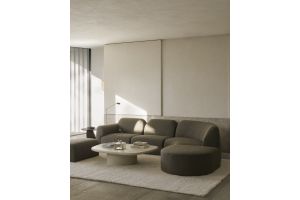 BULKY MODULAR SOFA 1 SEATER CEDAR FABRIC 21437