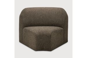 BULKY MODULAR SOFA  45 CORNER CEDAR FABRIC 21440 100 x 95 x 75 CM