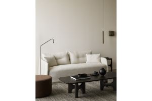 WEAVE SOFA - BONE FABRIC - 2 SEATER - 21414 200 x 95 x 75 cm