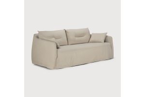 WEAVE SOFA - BONE FABRIC - 2 SEATER - 21414 200 x 95 x 75 cm