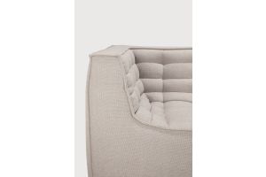 ETHNICRAFT N701 SOFA-2 ZIT ARM-BEIGE 205x91x76 20196