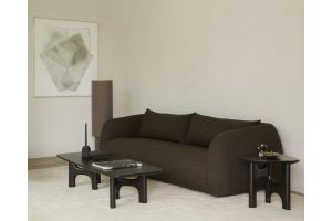FIGUR SOFA - CHOCOLATE FABRIC - 3 SEATER - 21405