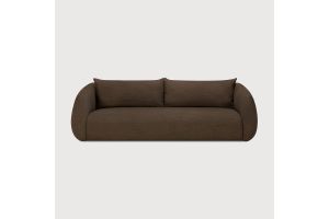 FIGUR SOFA - CHOCOLATE FABRIC - 3 SEATER - 21405