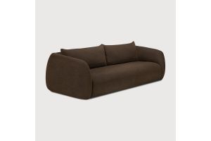 FIGUR SOFA - CHOCOLATE FABRIC - 3 SEATER - 21405