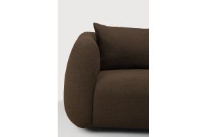 FIGUR SOFA - CHOCOLATE FABRIC - 3 SEATER - 21405