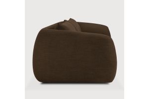 FIGUR SOFA - CHOCOLATE FABRIC - 3 SEATER - 21405