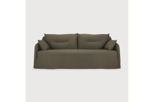 WEAVE SOFA - GREEN FABRIC - 2 SEATER - 21415