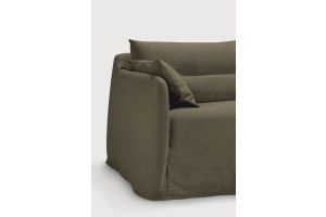 WEAVE SOFA - GREEN FABRIC - 2 SEATER - 21415