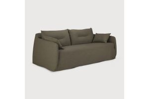 WEAVE SOFA - GREEN FABRIC - 2 SEATER - 21415