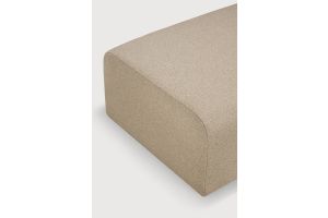 BULKY MODULAR SOFA FOOTSTOOL ALMOND FABRIC 21449 80 x 60 x 40 CM