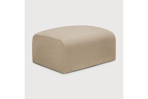 BULKY MODULAR SOFA FOOTSTOOL ALMOND FABRIC 21449 80 x 60 x 40 CM