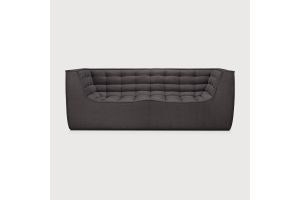 ETHNICRAFT N701 SOFA-2 ZITS ARM GREY 205x91x76 20216