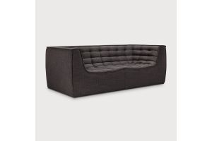 ETHNICRAFT N701 SOFA-2 ZITS ARM GREY 205x91x76 20216