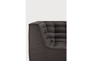 ETHNICRAFT N701 SOFA-2 ZITS ARM GREY 205x91x76 20216