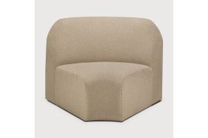 BULKY MODULAR SOFA 45 CORNER ALMOND FABRIC 21447 100 x 95 x 75 CM
