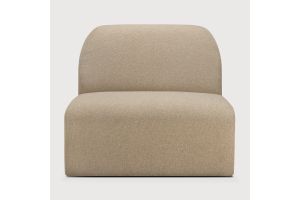 BULKY MODULAR SOFA 1 SEATER ALMOND FABRIC 21444 80 x 95 x 75 CM