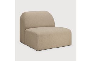 BULKY MODULAR SOFA 1 SEATER ALMOND FABRIC 21444 80 x 95 x 75 CM