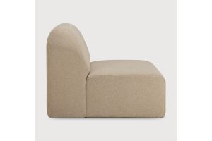 BULKY MODULAR SOFA 1 SEATER ALMOND FABRIC 21444 80 x 95 x 75 CM