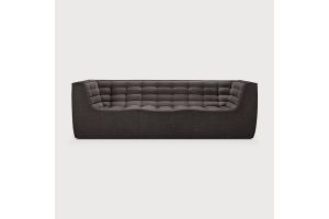 ETHNICRAFT N701 SOFA-3 ZITS ARM GREY 245x91x76 20217