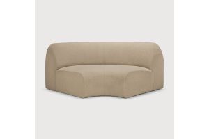 BULKY MODULAR SOFA 90 CORNER ALMOND FABRIC 21448 133 x 133 x 75 CM