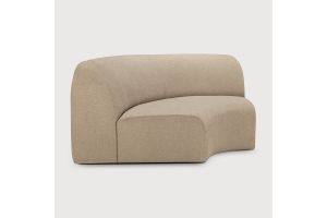 BULKY MODULAR SOFA 90 CORNER ALMOND FABRIC 21448 133 x 133 x 75 CM