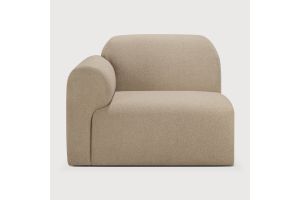 BULKY MODULAR SOFA SEATER R ARM ALMOND FABRIC 21446 95 x 95 x 75 CM