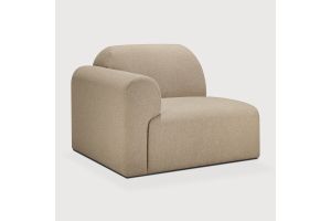 BULKY MODULAR SOFA SEATER R ARM ALMOND FABRIC 21446 95 x 95 x 75 CM