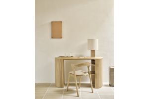 ROLLER MAX DESK VARNISHED OAK PEBBLE 137 x 52 x 78 CM 50057