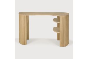 ROLLER MAX DESK VARNISHED OAK PEBBLE 137 x 52 x 78 CM 50057