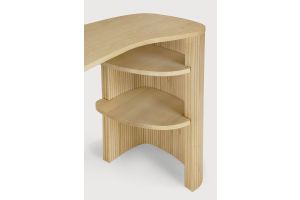ROLLER MAX DESK VARNISHED OAK PEBBLE 137 x 52 x 78 CM 50057
