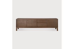 SONO TVCUBOARD - VARNISHED TEAK -LIGHT BROWN 15351 212 x 45 x 60CM