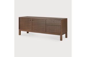 SONO TV CUPBOARD VARNISHED TEAK - LIGHT BROWN 160 x 45 x 60 CM 15350