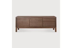 SONO TV CUPBOARD VARNISHED TEAK - LIGHT BROWN 160 x 45 x 60 CM 15350