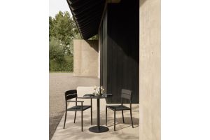 ETHNICRAFT ELIN OUTDOOR DINING CHAIR ALUMINIUM WITH ARM DARK BRONZE 60572 52 x 57 x 84