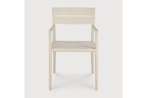 ETHNICRAFT ELIN OUTDOOR DINING CHAIR ALUMINIUM SAND WITH ARM 60574 52 x 57 x 84 CM