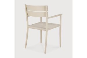ETHNICRAFT ELIN OUTDOOR DINING CHAIR ALUMINIUM SAND WITH ARM 60574 52 x 57 x 84 CM