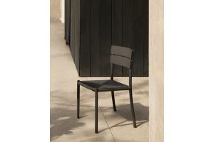 ETHNICRAFT ELIN OUTDOOR DINING CHAIR ALUMINIUM DARK BRONZE 60571 45 x 51 x 84 CM