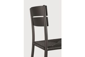 ETHNICRAFT ELIN OUTDOOR DINING CHAIR ALUMINIUM DARK BRONZE 60571 45 x 51 x 84 CM