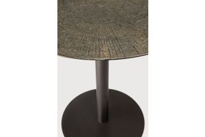BLEND LOUNGE TABLE MINERALS RAY WHISKEY TOP BRONZE BASE 25938 90 x 90 x 69 CM