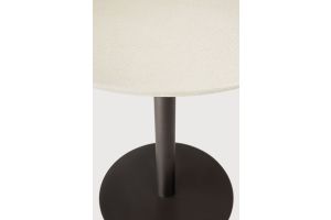 BLEND LOUNGE TABLE MICROCEMENT TOP BRONZE BASE 26518 90 x 90 x 69 CM