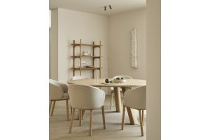 UNDA DINING TABLE OAK ROUND 180 x 180 x 76 CM 50701