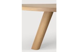 UNDA DINING TABLE OAK ROUND 180 x 180 x 76 CM 50701