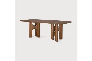 FLOW DINING TABLE - TEAK WILD BROWN - 10732 220 x 110 x 76 CM