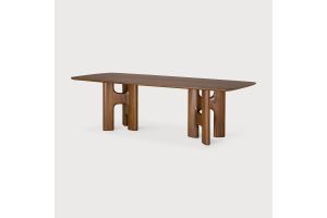 FLOW DINING TABLE - TEAK WILD BROWN - 10734 250 x 113 x 76 CM