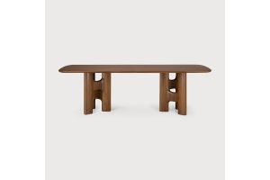 FLOW DINING TABLE - TEAK WILD BROWN - 10734 250 x 113 x 76 CM