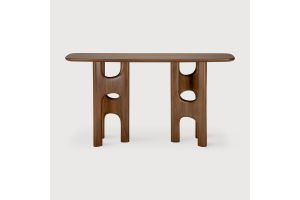 FLOW CONSOLE VARNISHED TEAK WOLD BROWN 10735 150 x 40 x 79 CM