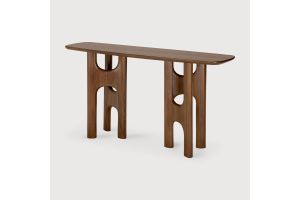 FLOW CONSOLE VARNISHED TEAK WOLD BROWN 10735 150 x 40 x 79 CM
