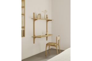 PI WALL MOUNTED DESK - OAK 51348 - 140 x 48 x 126 CM