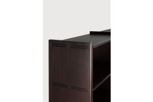MORTISE RACK SMALL - VARNISHED MAHOGANY ROSE BROWN 35141 - 175 x 41 x 82 CM