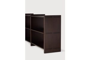 MORTISE RACK SMALL - VARNISHED MAHOGANY ROSE BROWN 35141 - 175 x 41 x 82 CM
